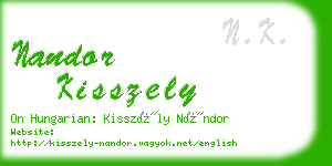 nandor kisszely business card
